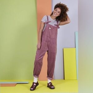 Lucy & Yak pink corduroy dungarees Overalls Plus NWT